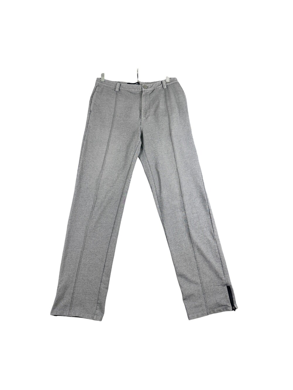 Travis Mathew Men’s Pants 34 Gray Stretch Golf Straight Leg Ankle Zip